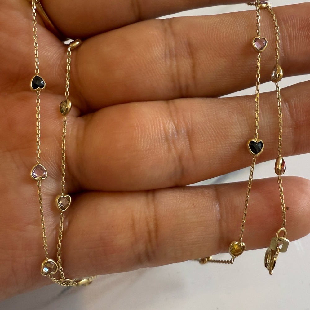 14k heart necklace